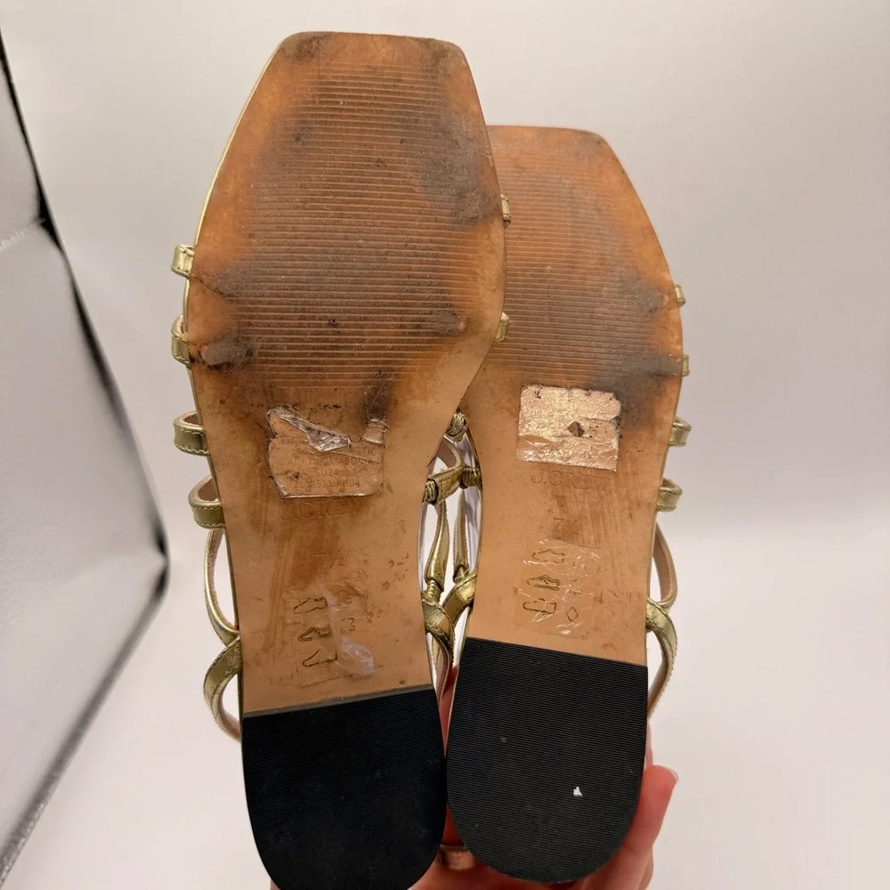 J. Crew Factory strappy metallic